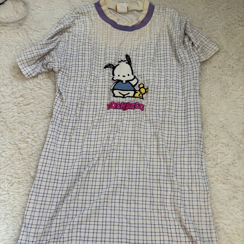 Sanrio White and Purple Nightgown Pajamas